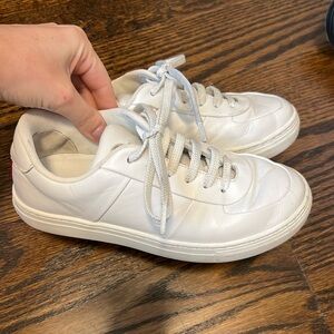 Moncler white boy sneakers